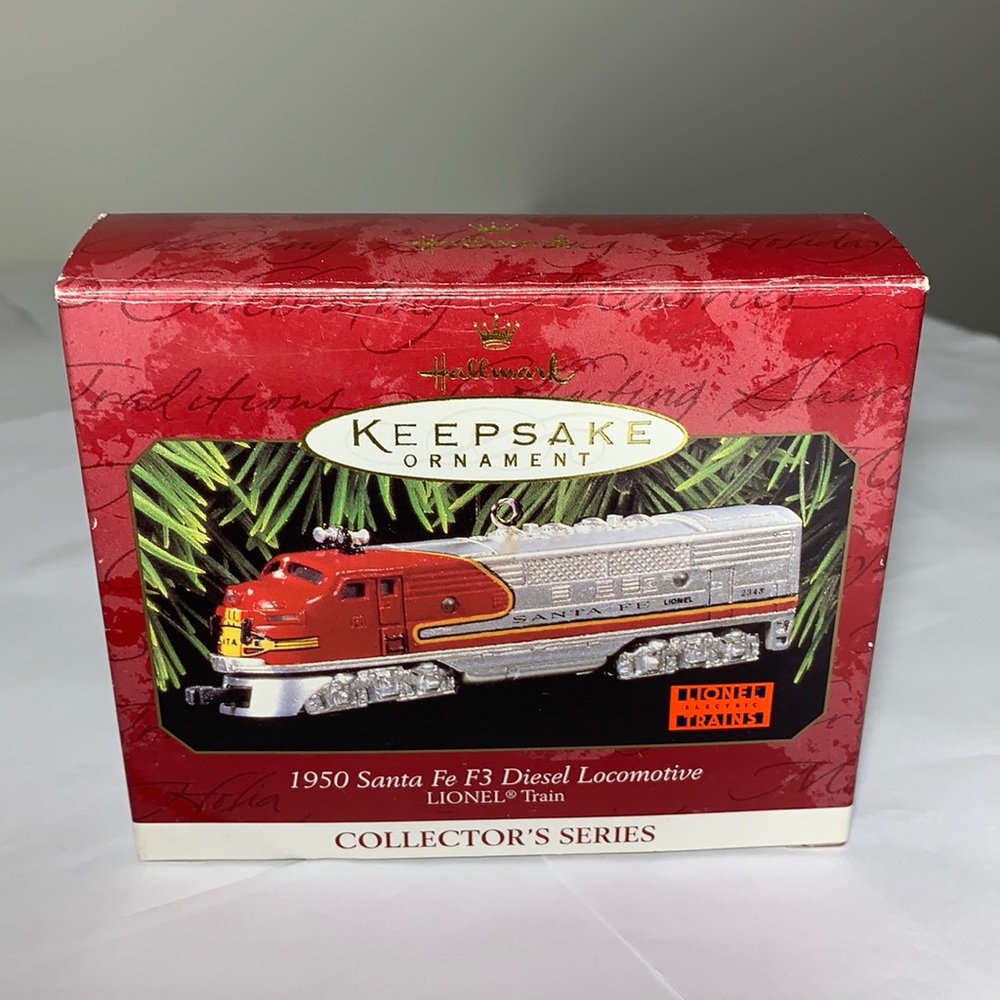 Hallmark Keepsake Ornament 1997 Lionel 1950 Santa Fe F3 Diesel Locomotive Train